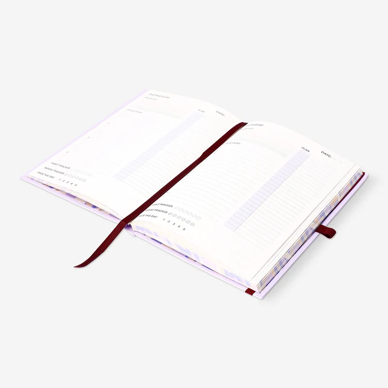 A5 lilac undated personal planner