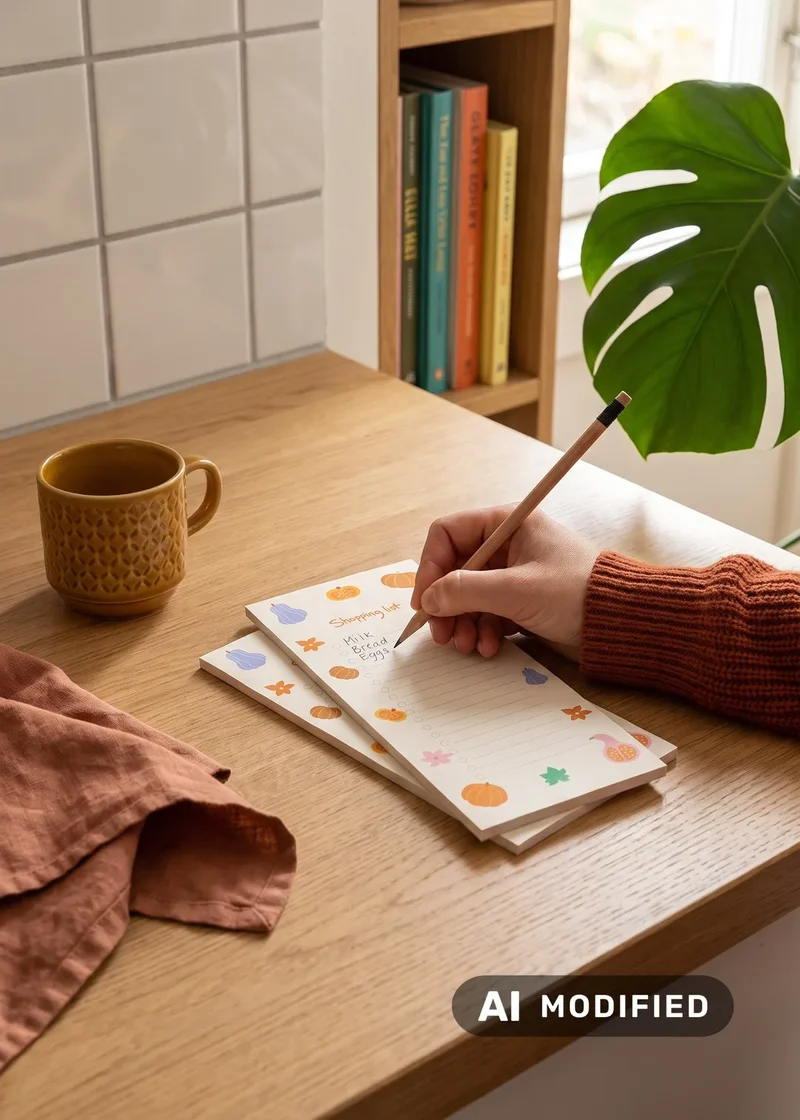 Shopping lists with magnet