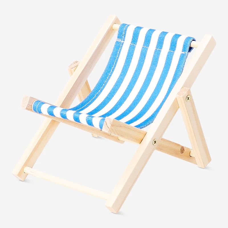 Decorative mini deck chair - 11x16 cm