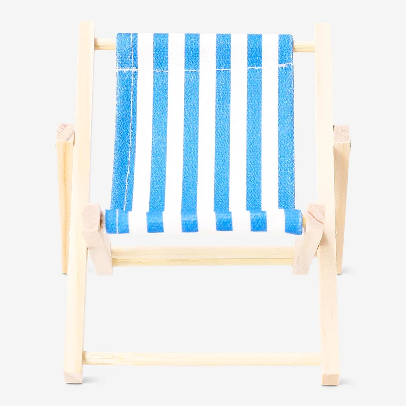 Decorative mini deck chair - 11x16 cm
