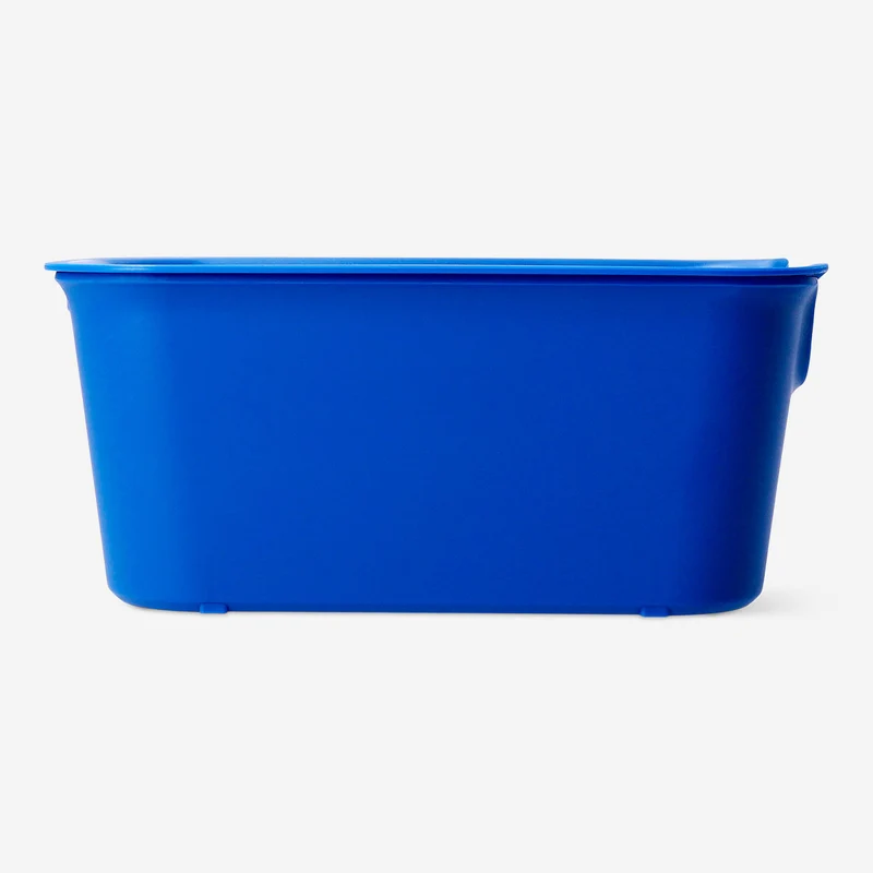Navy storage box with lid - 13x19 cm