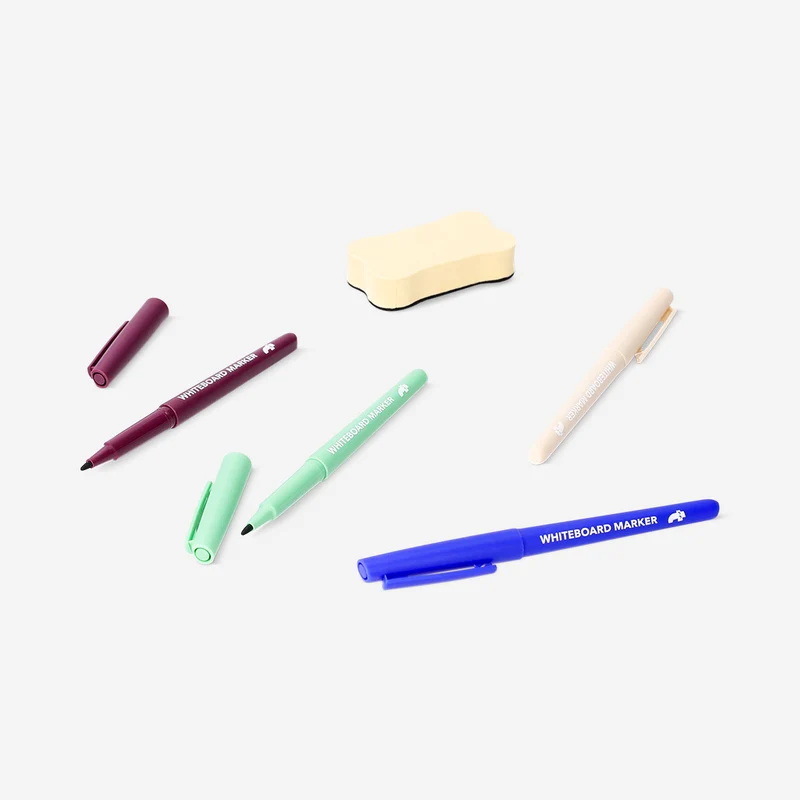 Whiteboard markers with fine tips - 4 pcs