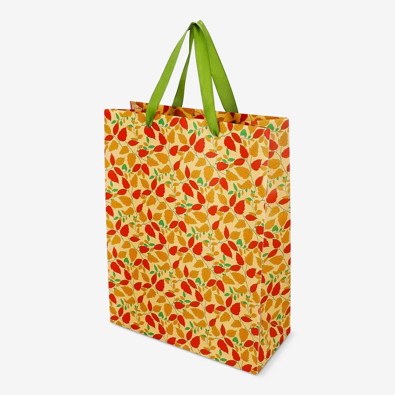 Bag with autumnal print