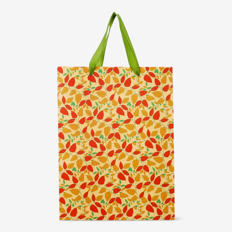 Bag with autumnal print