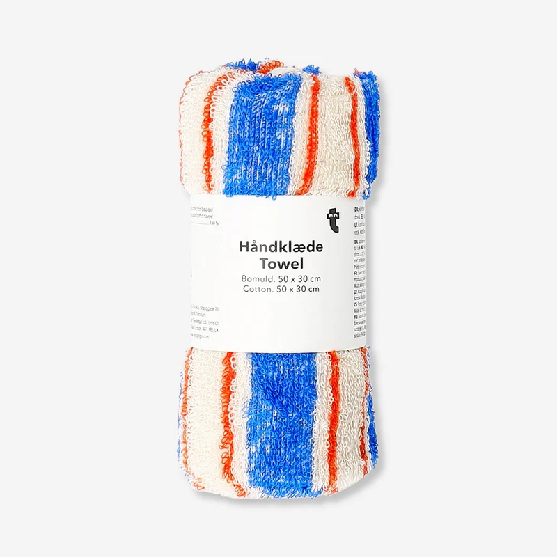 Blue striped towel - 30x50 cm