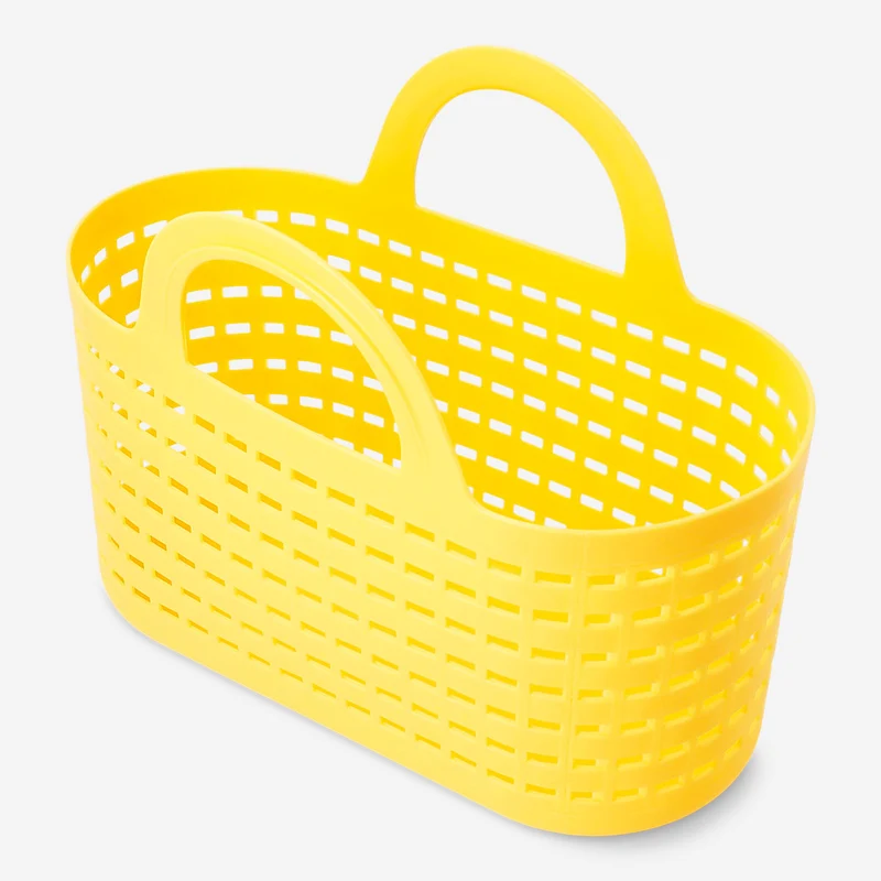Yellow basket with handles - 23x30 cm