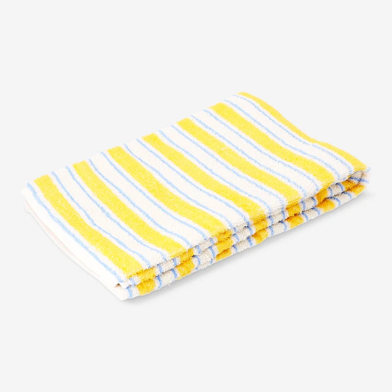 Yellow striped towel - 70x120 cm