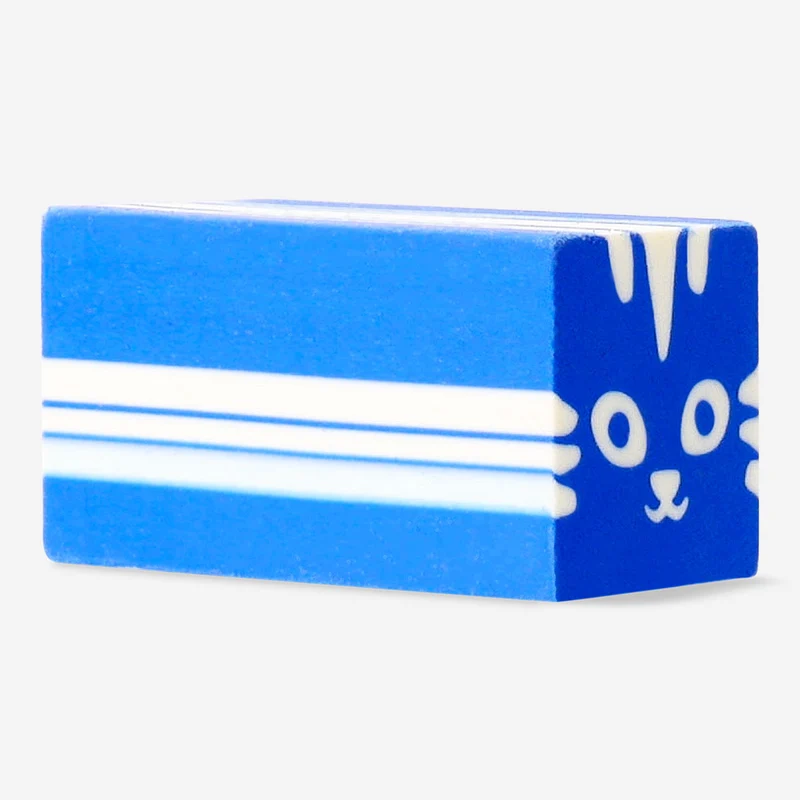 Blue cat eraser