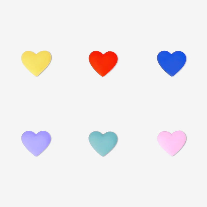 Set of heart erasers