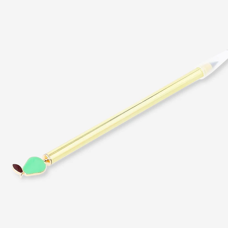 Everlasting pencil - Gold with green pear topper