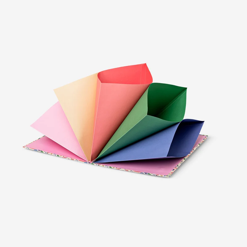 A4 floral document organiser with tab dividers