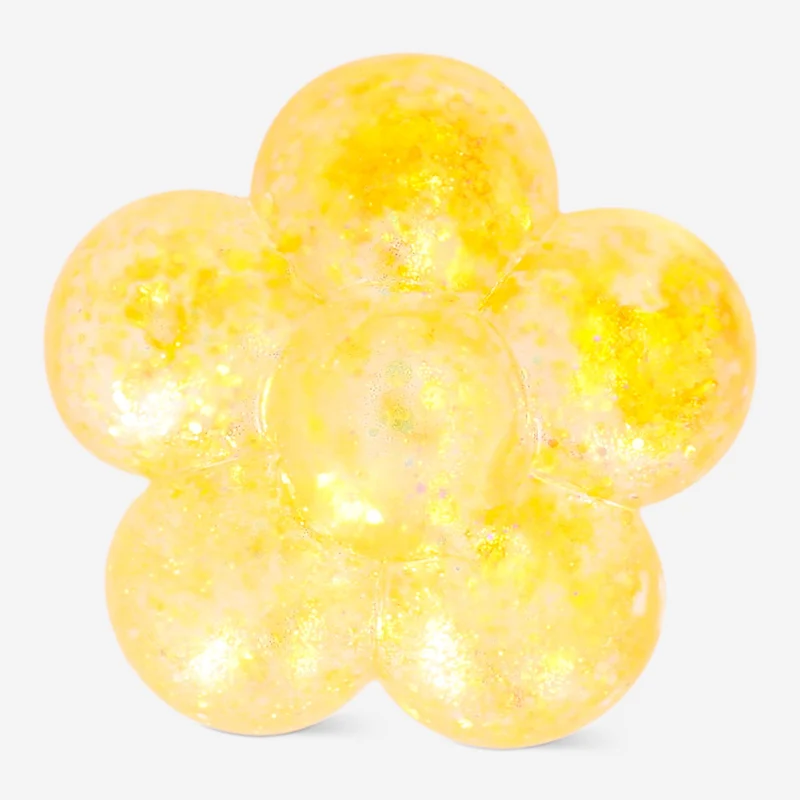 Fidget flower - Orange glitter
