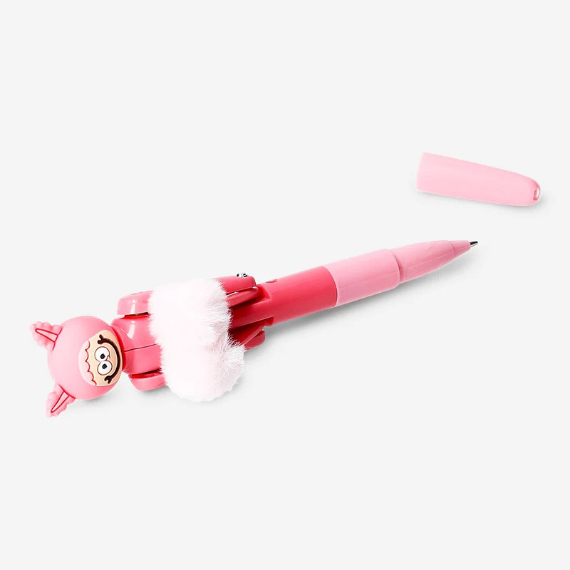 Boxing ballpoint pent - Candy monster with pom poms
