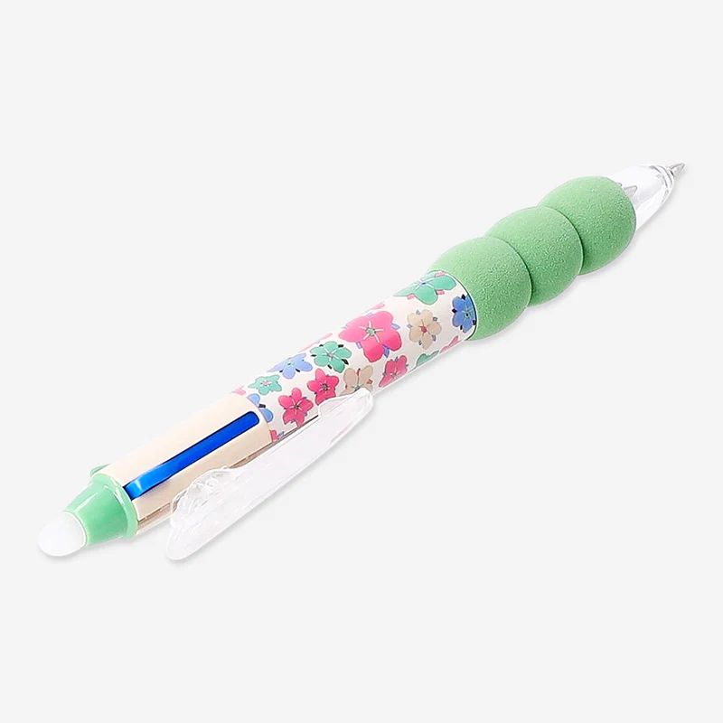 Erasable multi coloured gel pen - Flower design