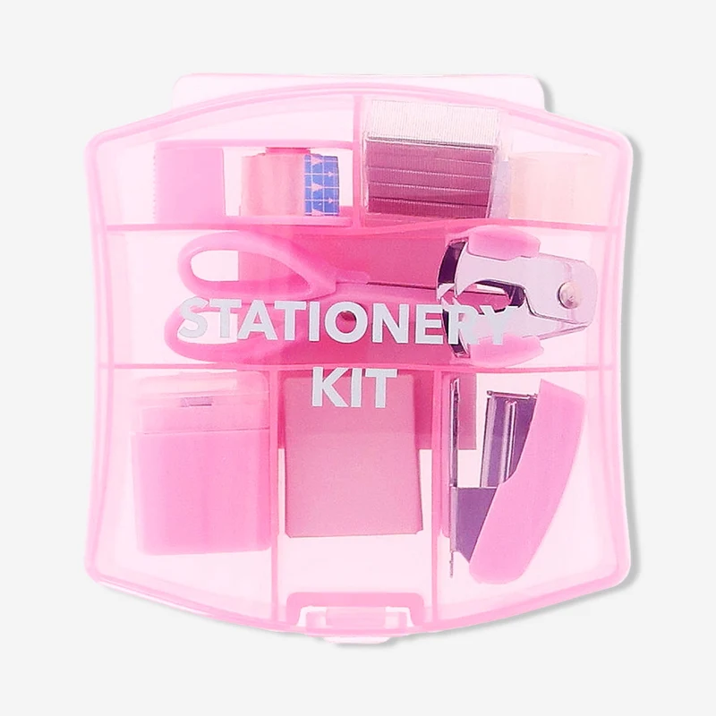 Pink stationery kit