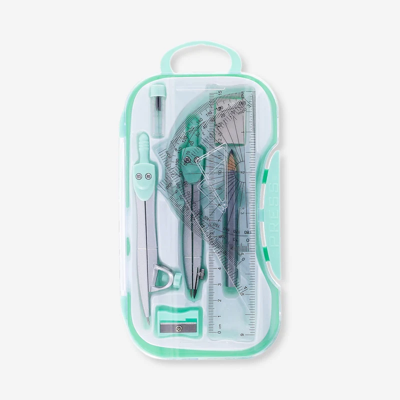Geometry set in box - 10 pcs
