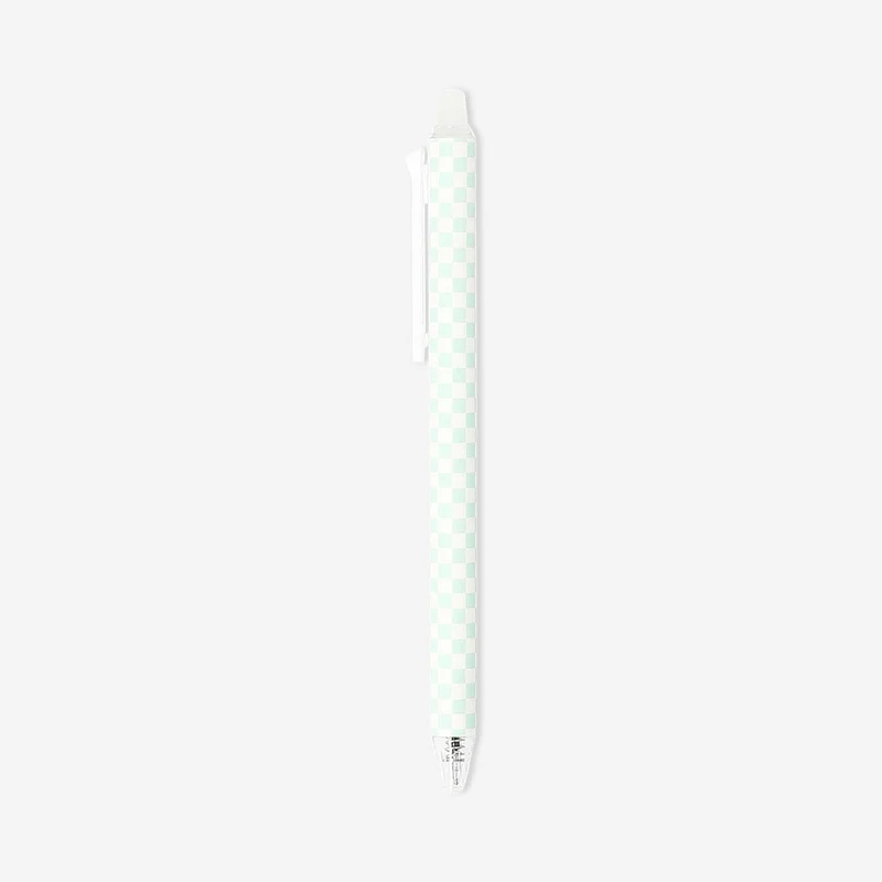 Erasable gel ink pen - Green checks