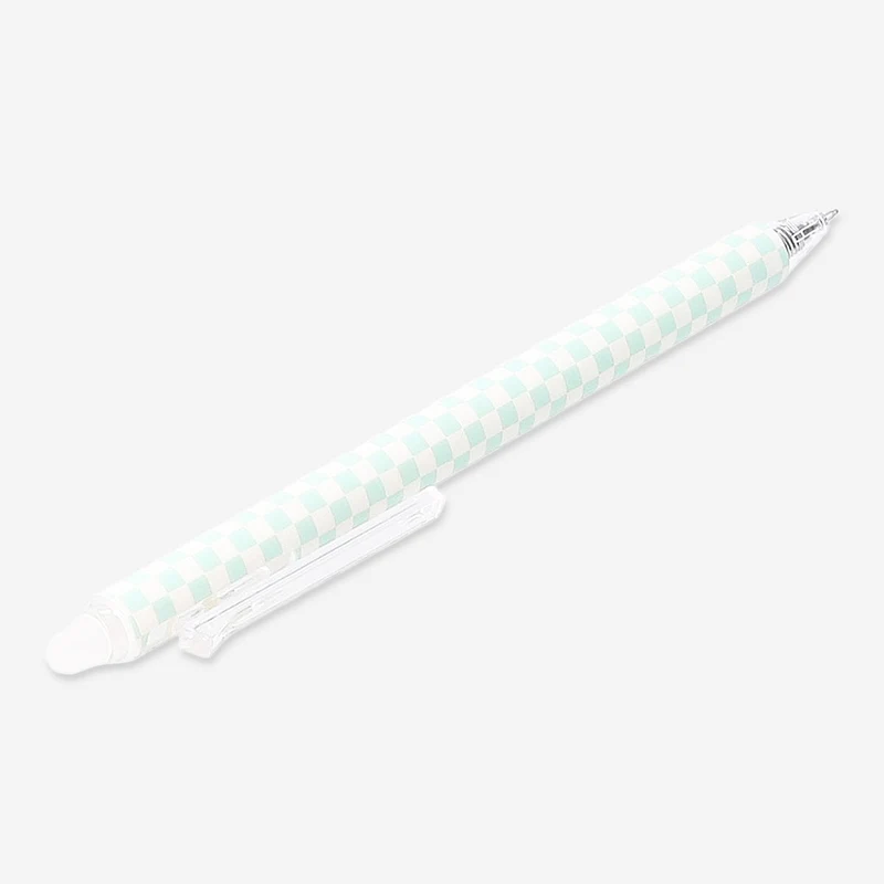 Erasable gel ink pen - Green checks