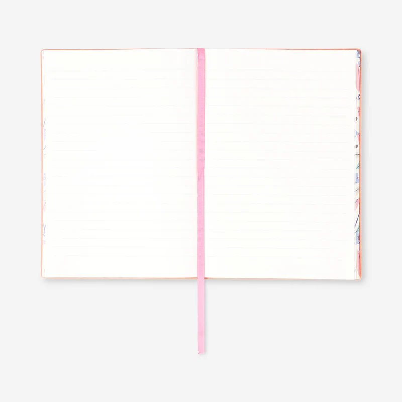 A5 soft cover floral notebook