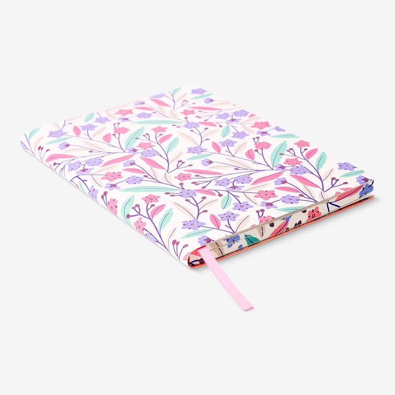 A5 soft cover floral notebook