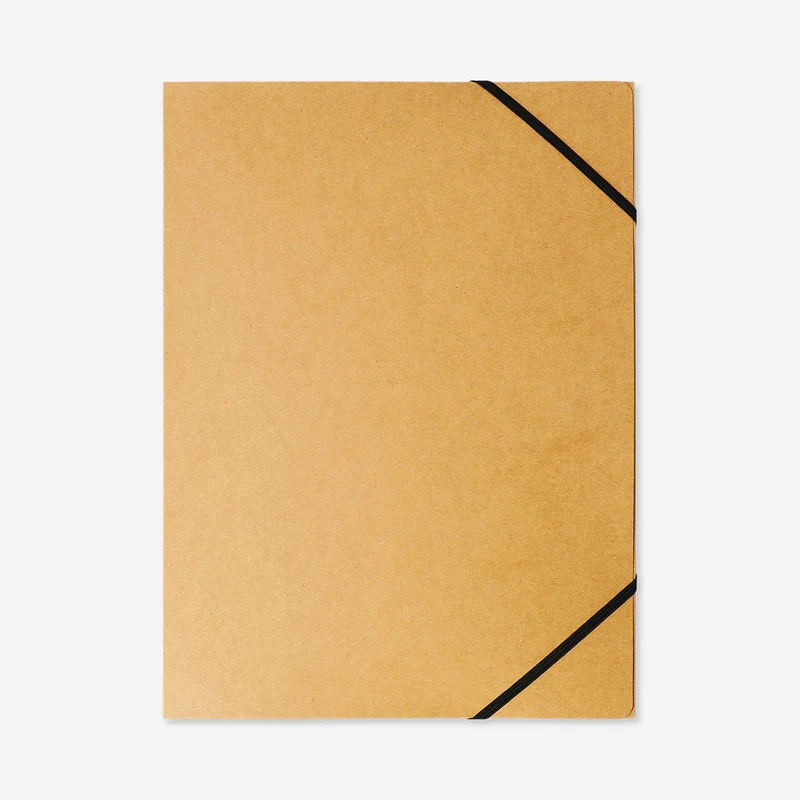 A4 craft paper document folder with elastic