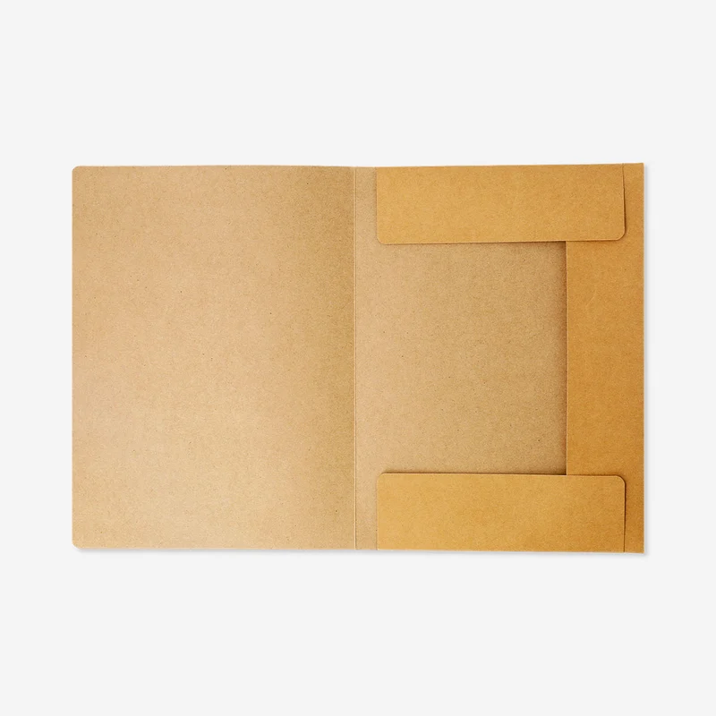A4 craft paper document folder with elastic