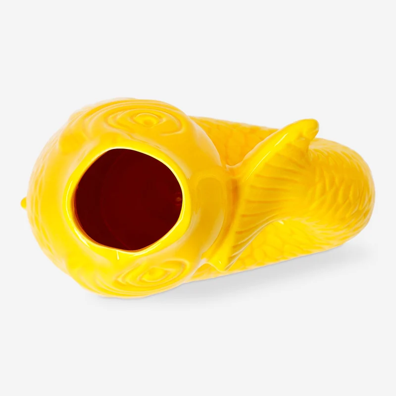 Yellow fish vase - 21 cm