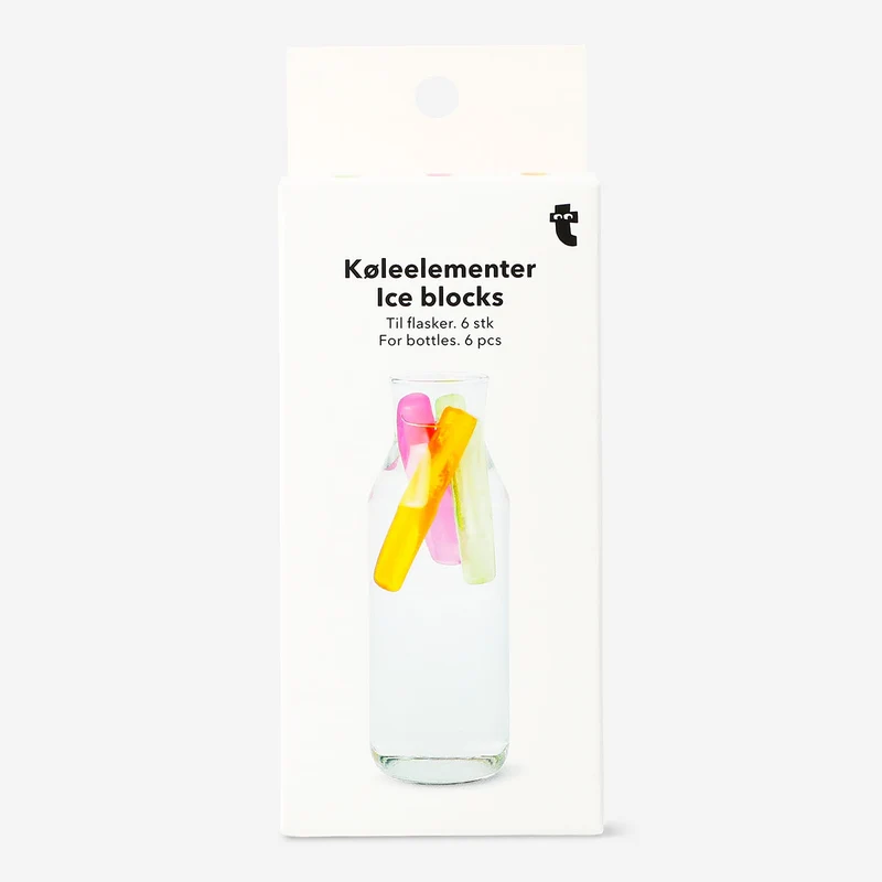 Reusable ice blocks for bottles - 6 pcs