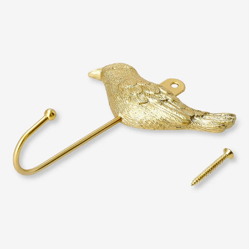 Gold bird hook