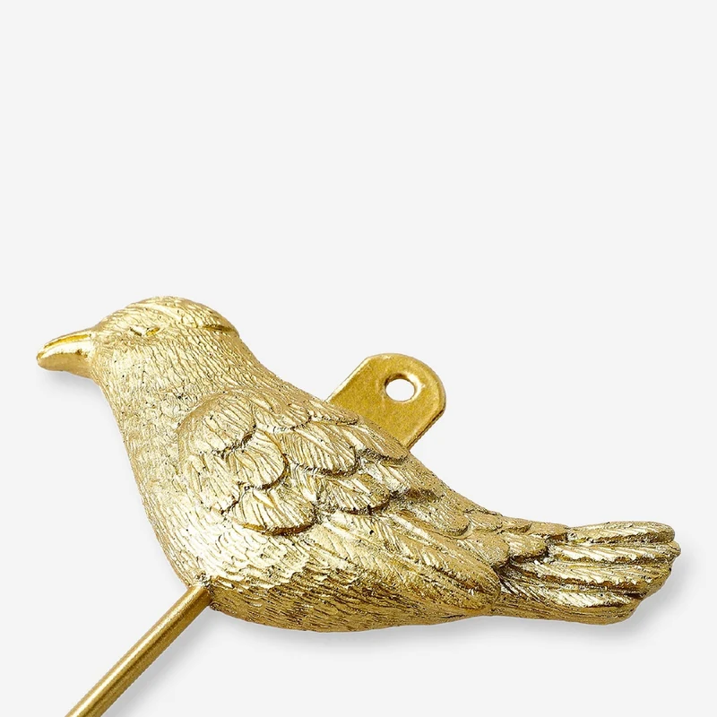 Gold bird hook