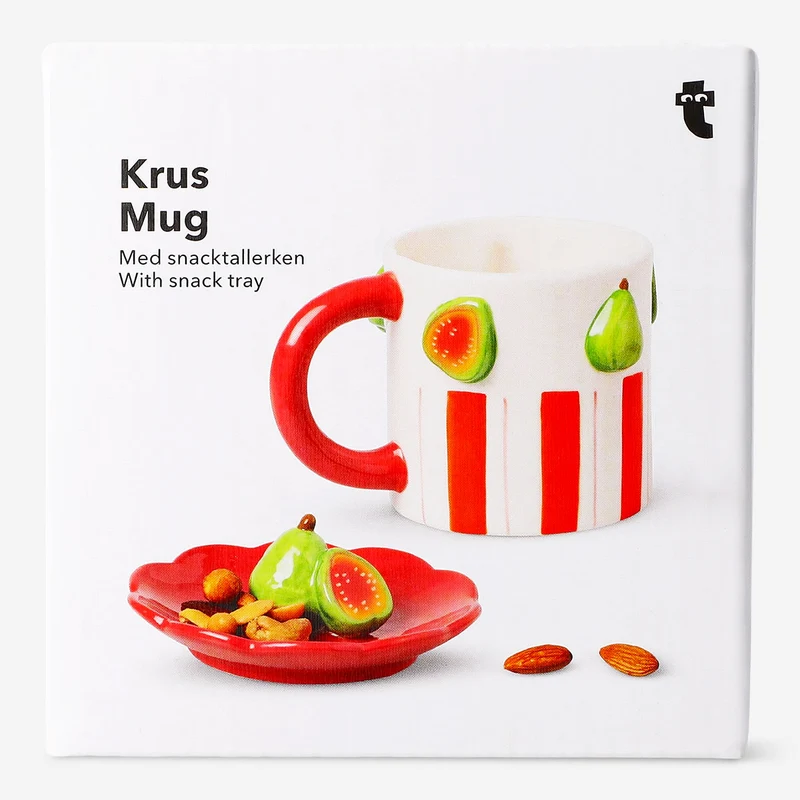 Mug with guavas and snack tray - 400 ml