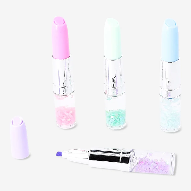 Highlighters as lipsticks - 4 pcs