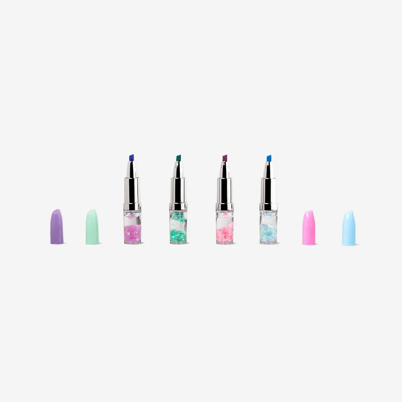 Highlighters as lipsticks - 4 pcs