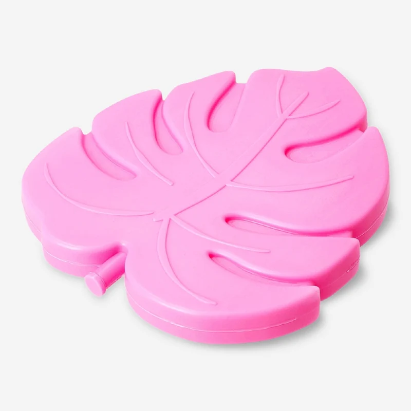 Pink leaf ice block