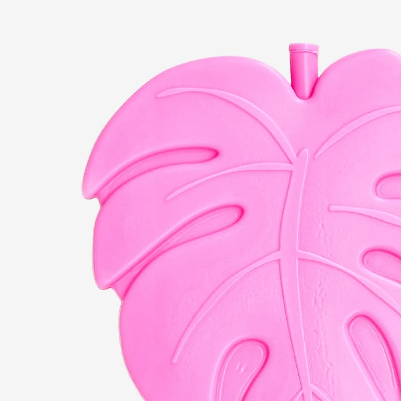 Pink leaf ice block