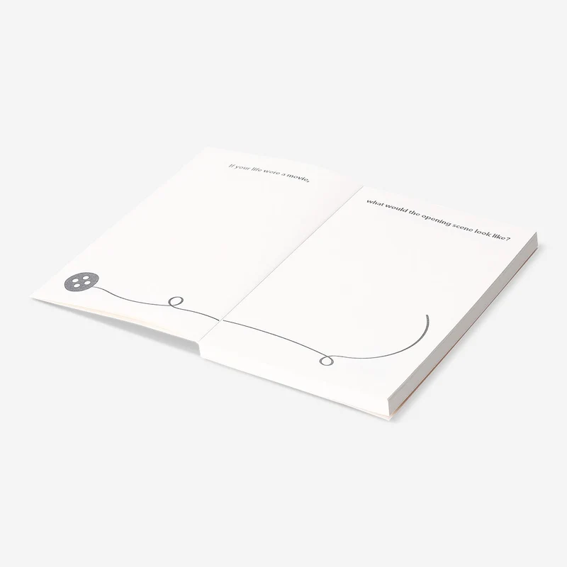 Creative journal with prompts