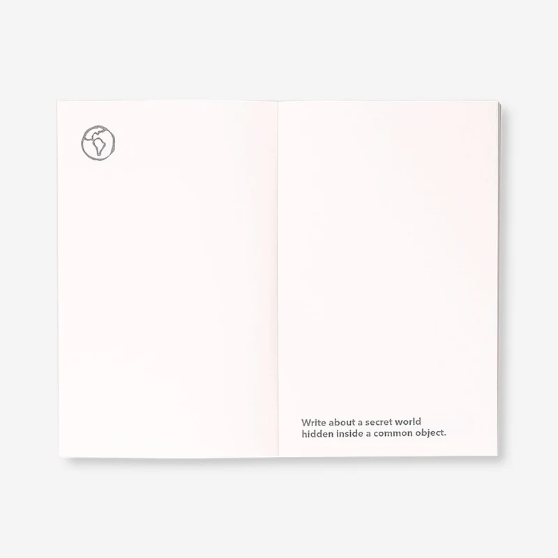 Creative journal with prompts