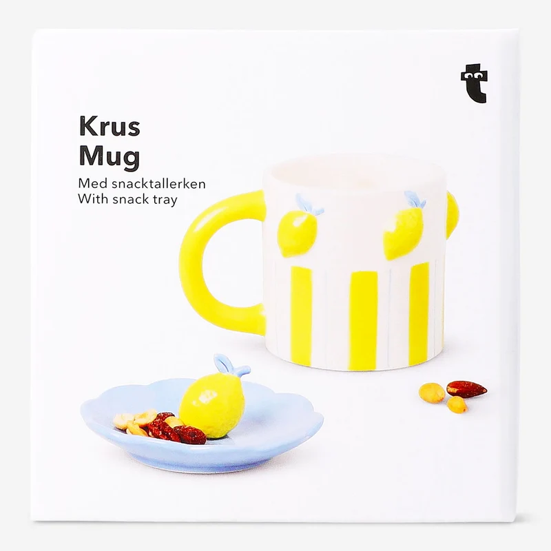 Mug with lemons and snack tray - 400 ml
