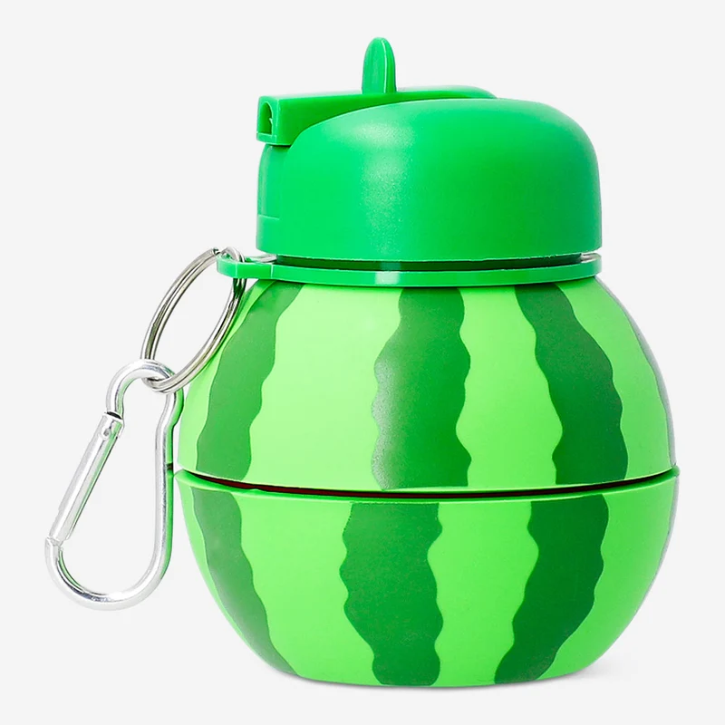 Foldable watermelon drinking bottle -