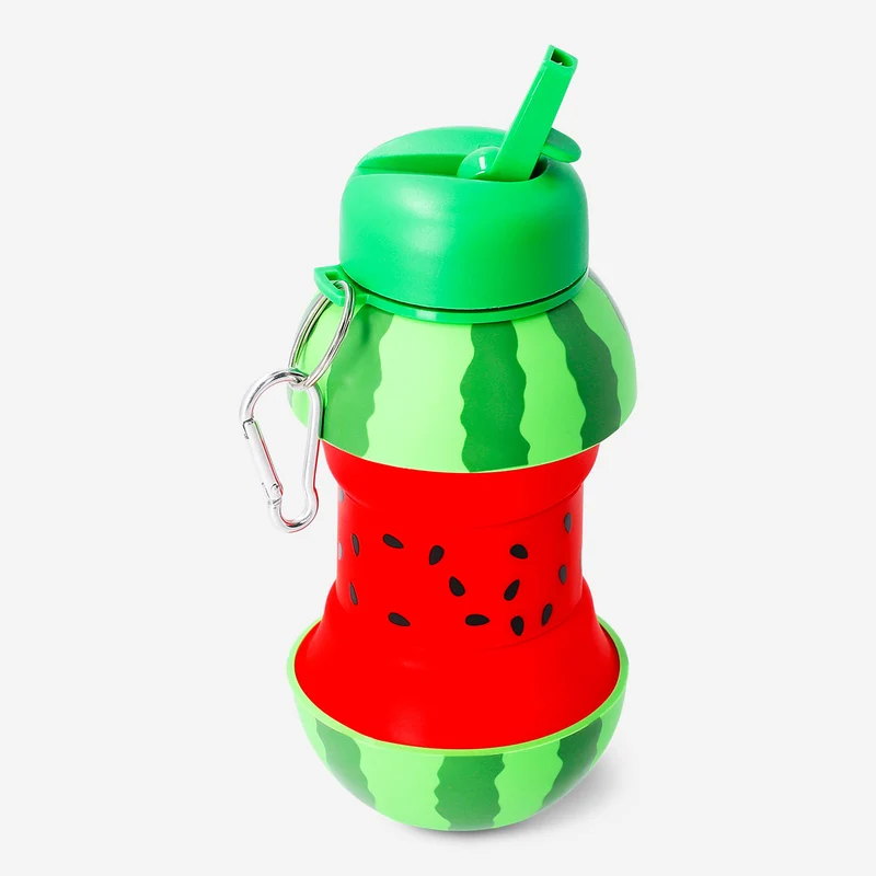 Foldable watermelon drinking bottle -