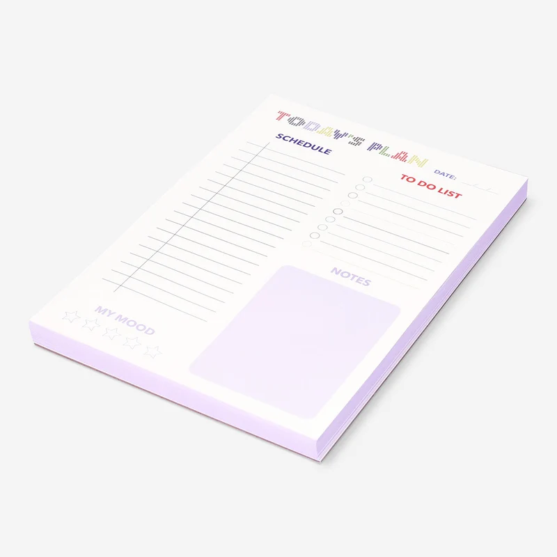 Daily planner notepad