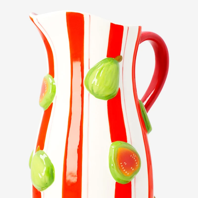 Ceramic jug with embossed guavas - 1.2 L