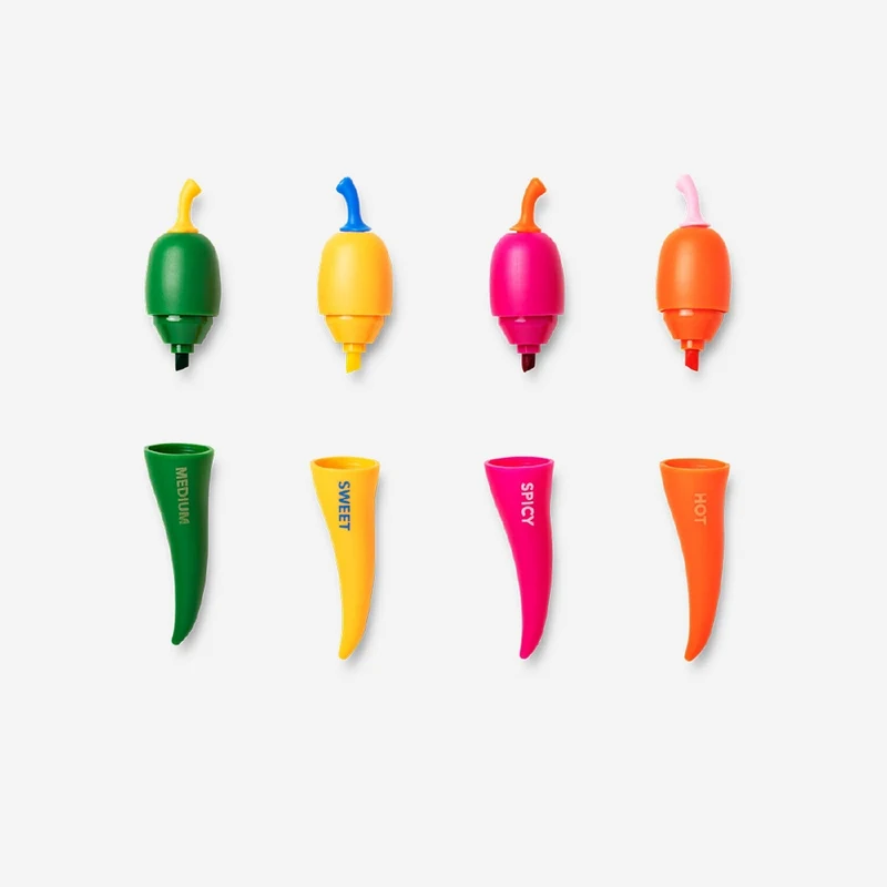 Chilli highlighters - 4 pcs