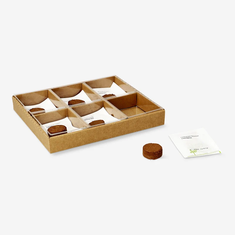 Tea plants grow kit - Bergamot, Mexican tarragon, fennel, chamomile, spearmint and lemongrass