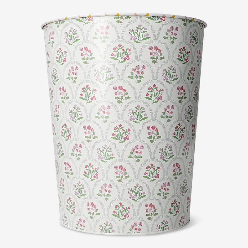 Floral metal bin