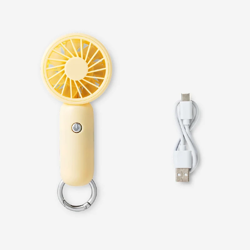 Handheld fan with 3 settings - Yellow