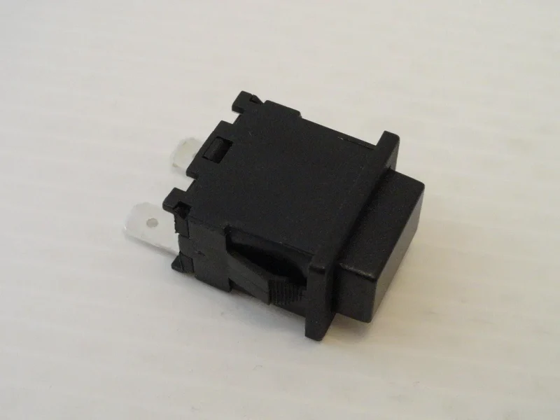 Pulsante ferro push unipolare 20x13 nero 2 contatti con 2 faston Universale