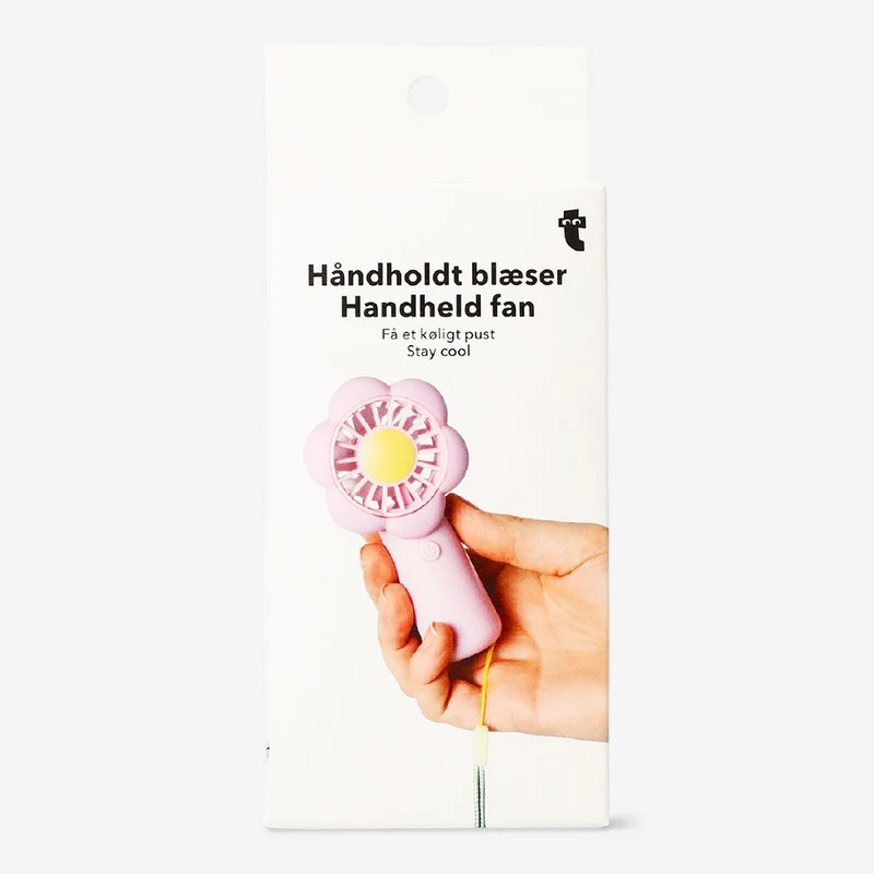Handheld fan with strap - Flower