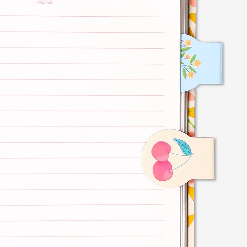 Magnetic bookmarks with flowers - 4 pcs