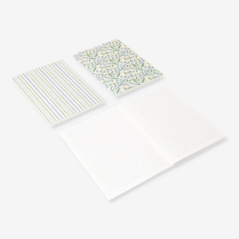 A5 floral notebooks - 3 pcs